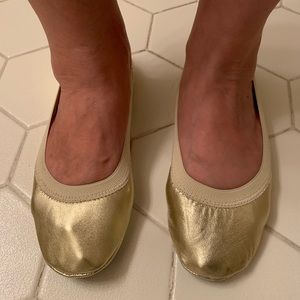 J. Loren Metallic Gold Flats